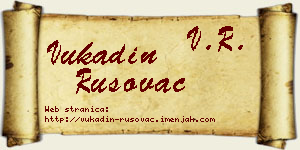 Vukadin Rusovac vizit kartica